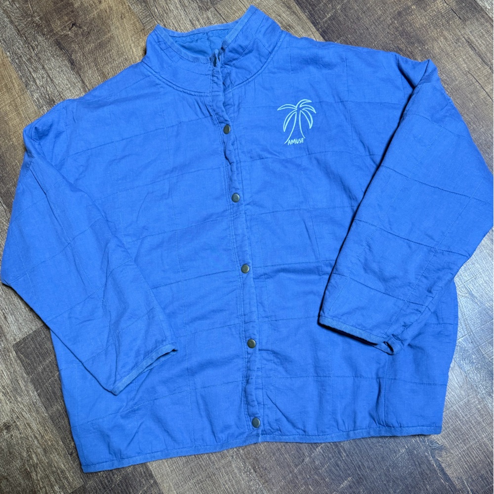 AMUSE SOCIETY blue Button-Up jacket